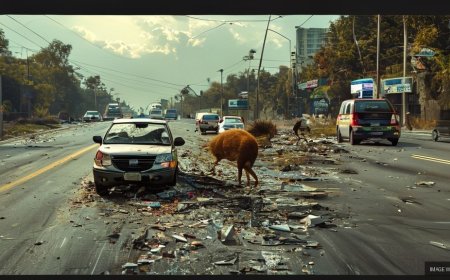 Child Dies in Freak Accident as Nilgai Leaps Onto Car