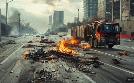 Fatal Highway Accident on KMP Expressway Claims Two Lives, Destroys Valuables