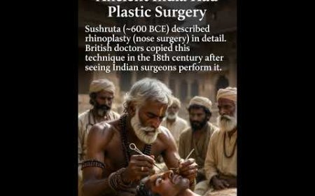 First Ever surgery in jndia rhinoplasty (nose surgery) British doctors copied this technique