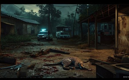 Man Injured, Leopard Killed in Self-Defense During Odisha Farmhouse Attack