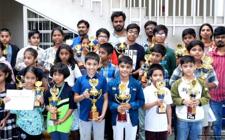 “SLAN Inter-School Chess Tournament Concludes with Top Performers from Hyderabad Schools”