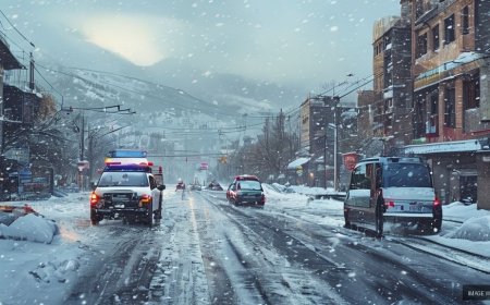 Mughal Road Closed in Poonch District Due to Heavy Snowfall