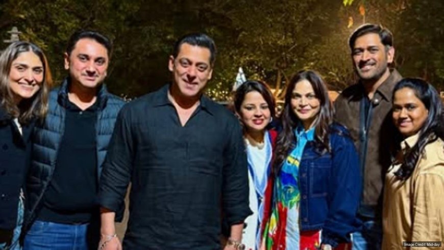 Salman Khan and MS Dhoni pose together, Atul Agnihotri shares pic