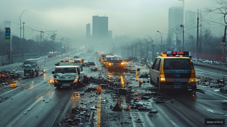 Dense Fog Causes Multi-Vehicle Pile-Up on Haryana National Highway, Minor Injuries Reported