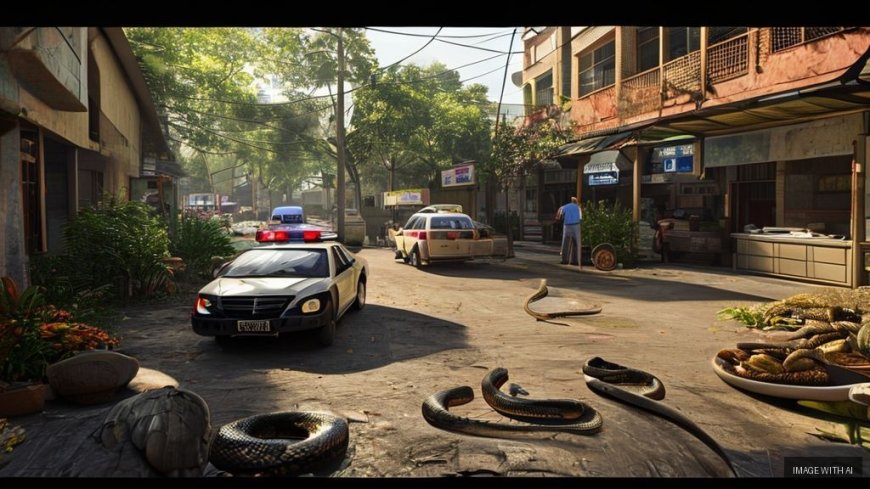 Giant Cobra Found in Madhya Pradesh School Kitchen, Causes Panic