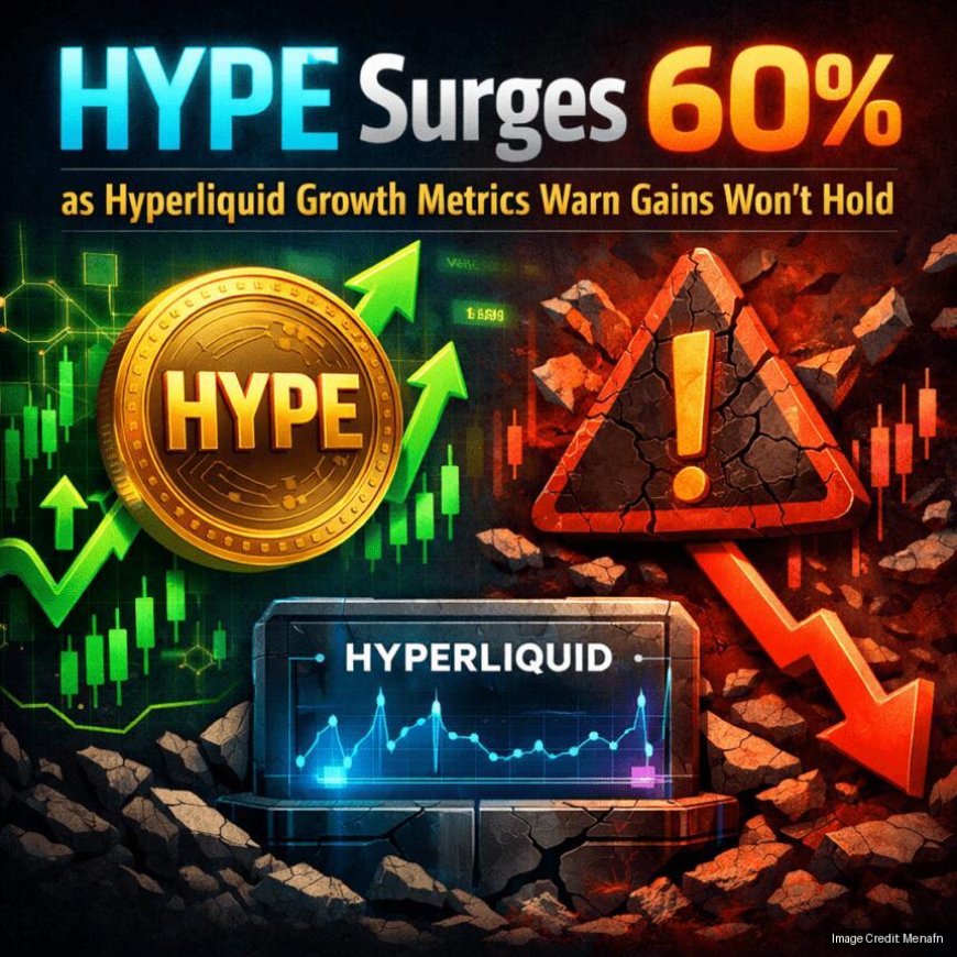 HYPE Surges 60% As Hyperliquid Growth Metrics Warn Gains Won't Hold