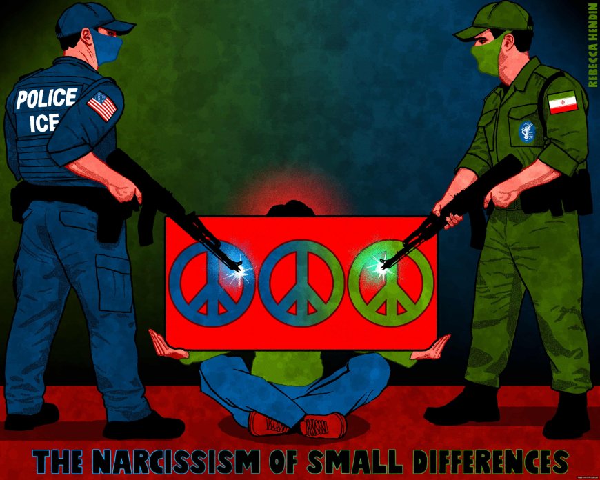 Rebecca Hendin on policing protest in the US and Iran – cartoon