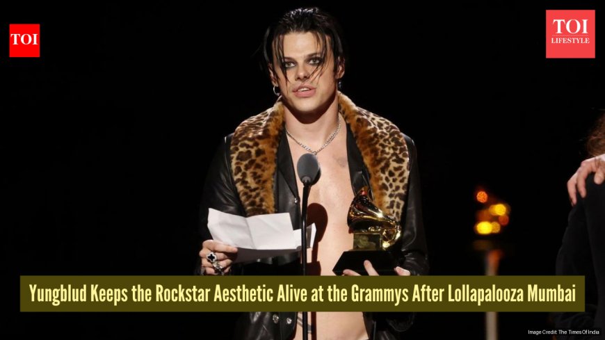 Yungblud turns the Grammys red carpet into a rockstar statement
