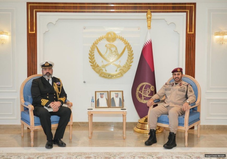 Amiri Guard Commander And UK Defence Attache Discuss Cooperation